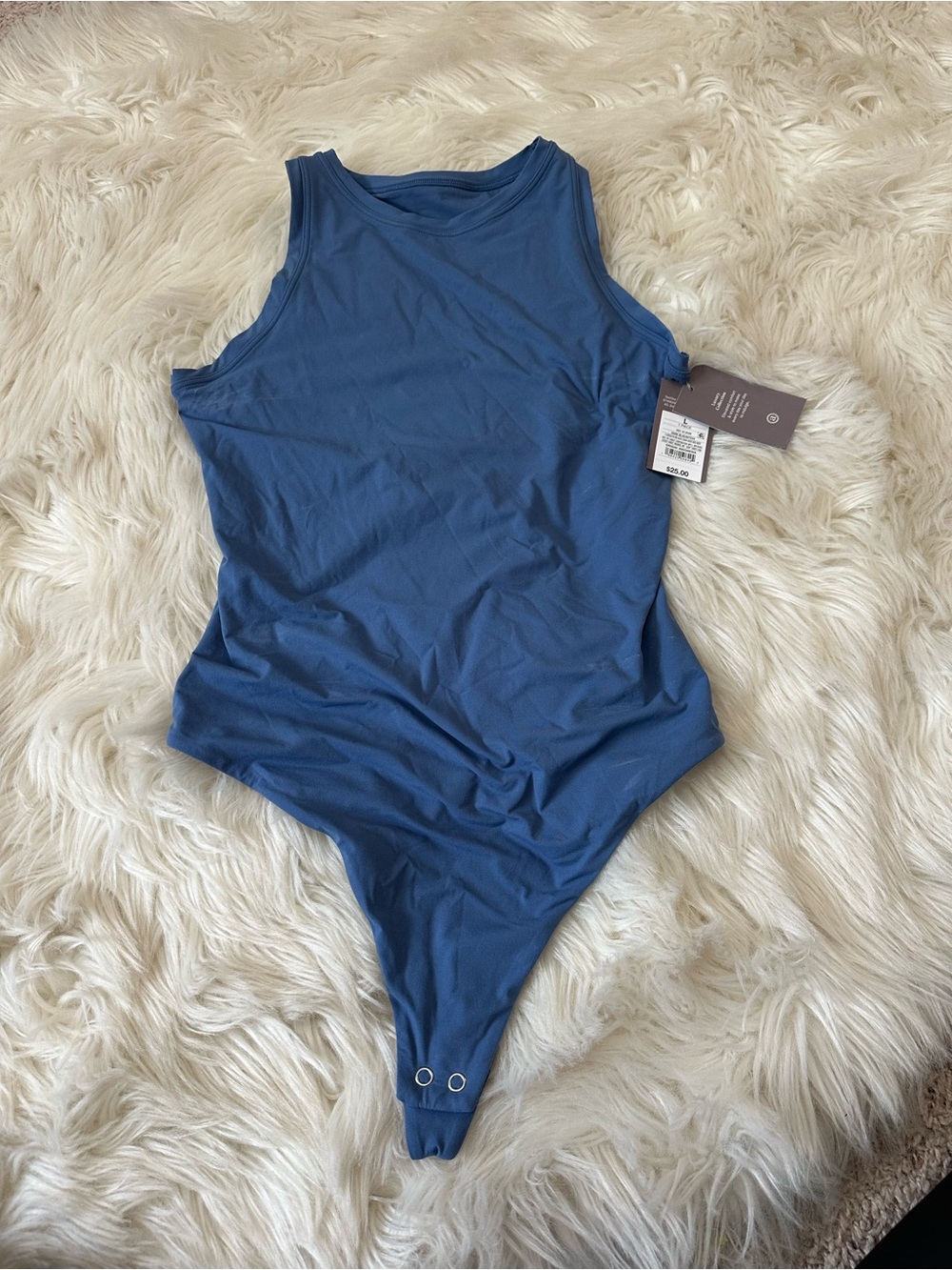 NEW Auden Blue Sleeveless Bodysuit